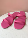 Sabrina Double Strap Slide On Pink