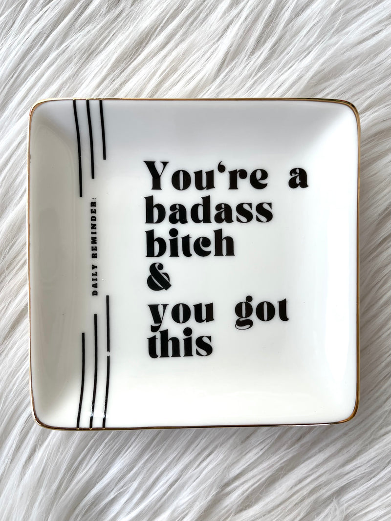 Badass Bitch Jewelry Tray