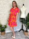 Coral Palms Dress