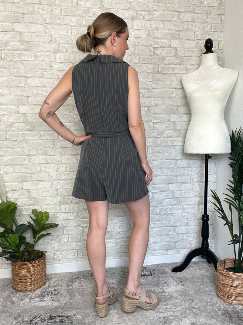 Celia Pinstripe Jumpsuit