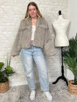 Blythe Faux Fur Jacket Tan