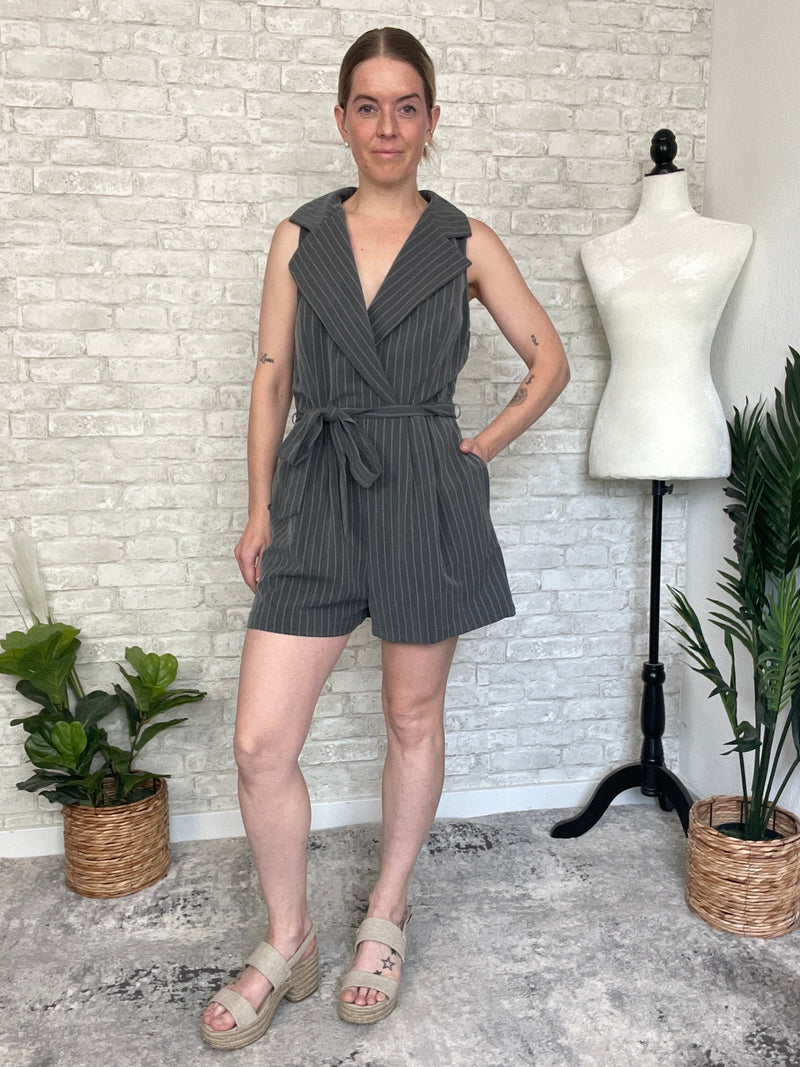 Celia Pinstripe Jumpsuit