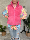 Chance Corduroy Puffer Vest Pink