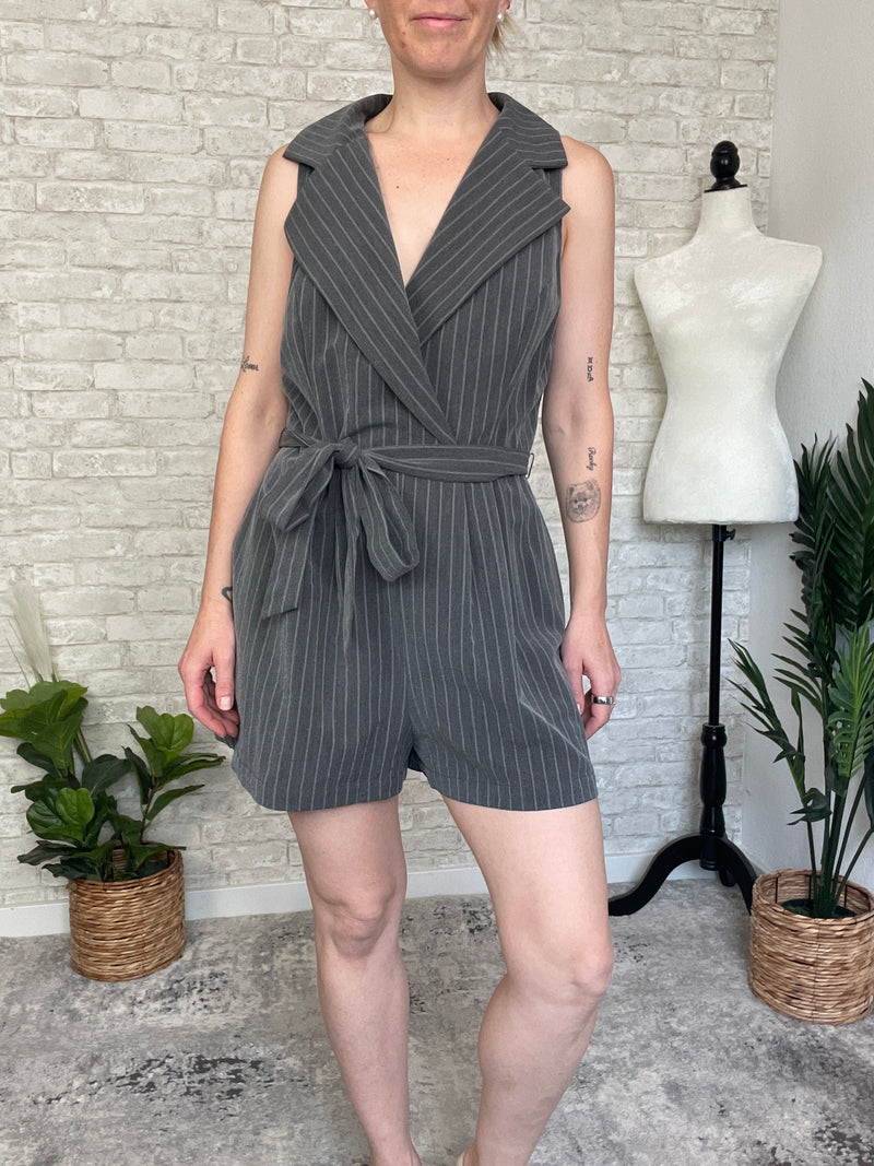 Celia Pinstripe Jumpsuit