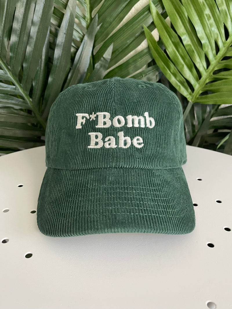 F*Bomb Babe Hat Dark Green