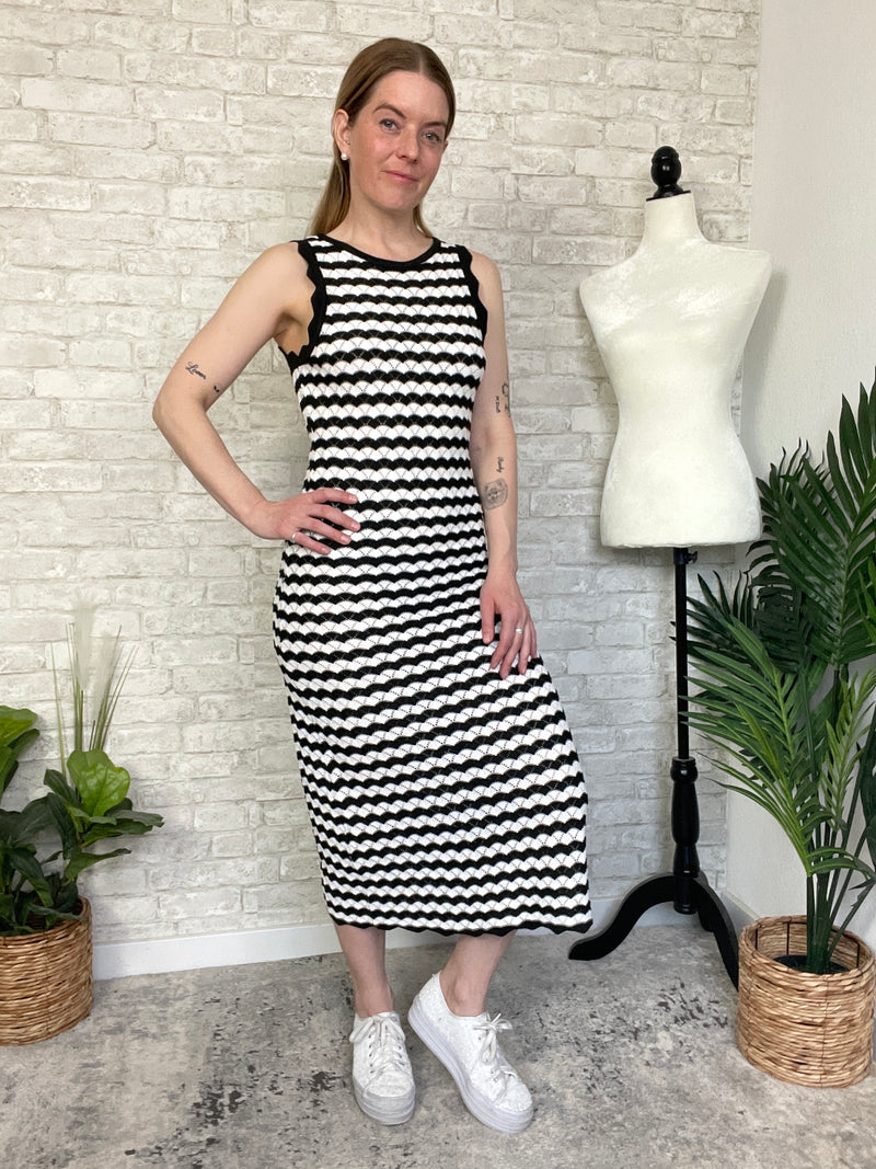 Neive B+W Knit Dress