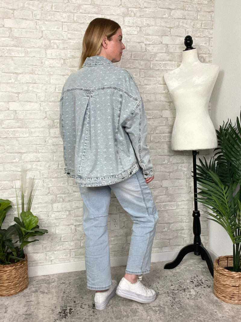 Mini Daisy Chambray Denim Jacket