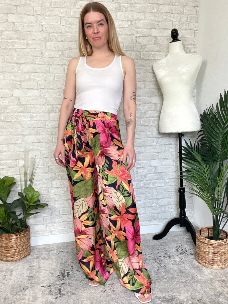 Chianni Gardenia Satin Pants