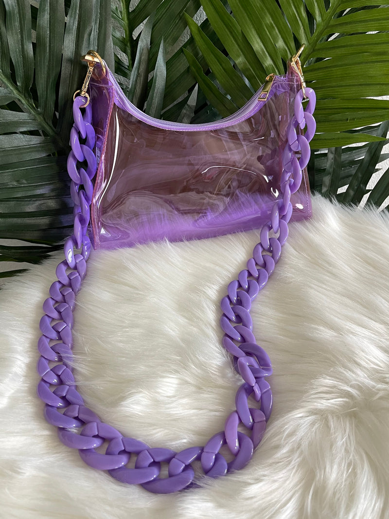 Festival Clear bag - Purple