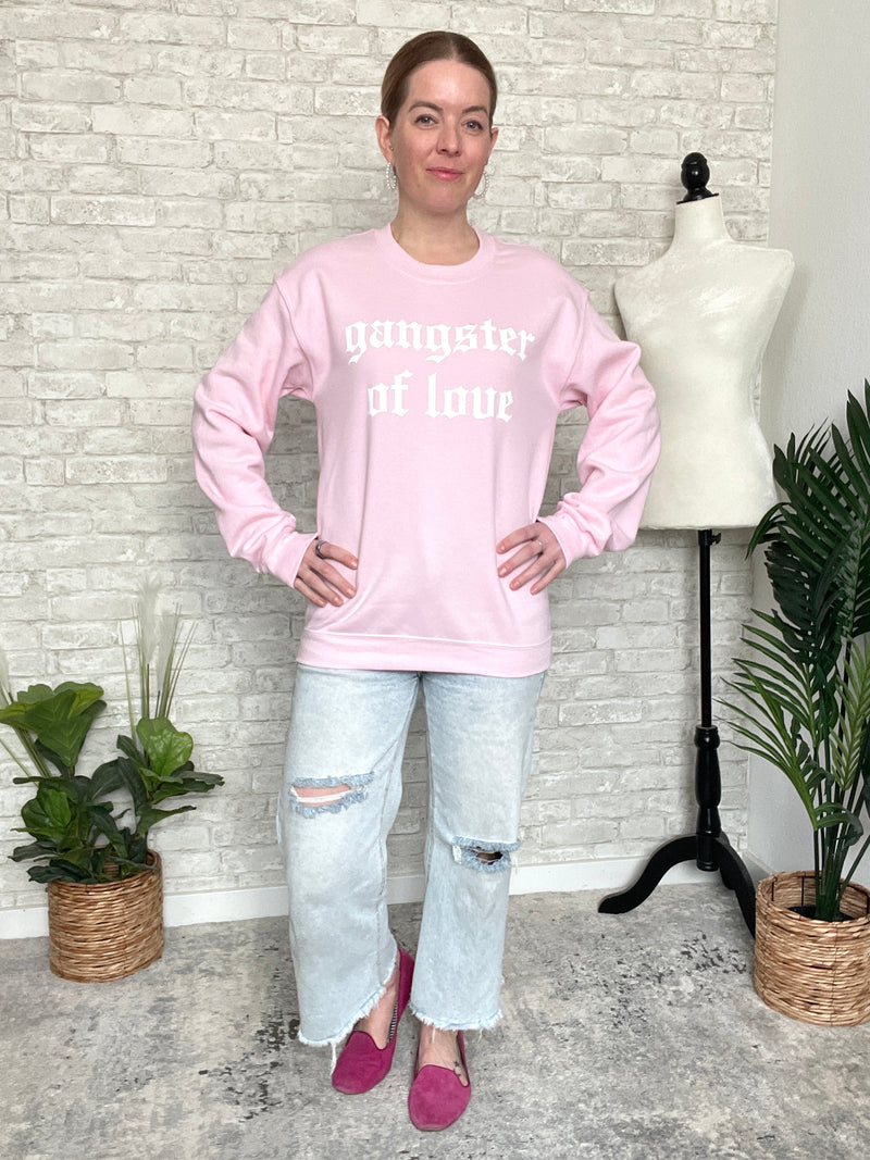 Gangster Of Love Sweatshirt - Pink