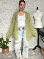 Tinsel+Fluff Heavy-Weight Cardigan Grinch Green