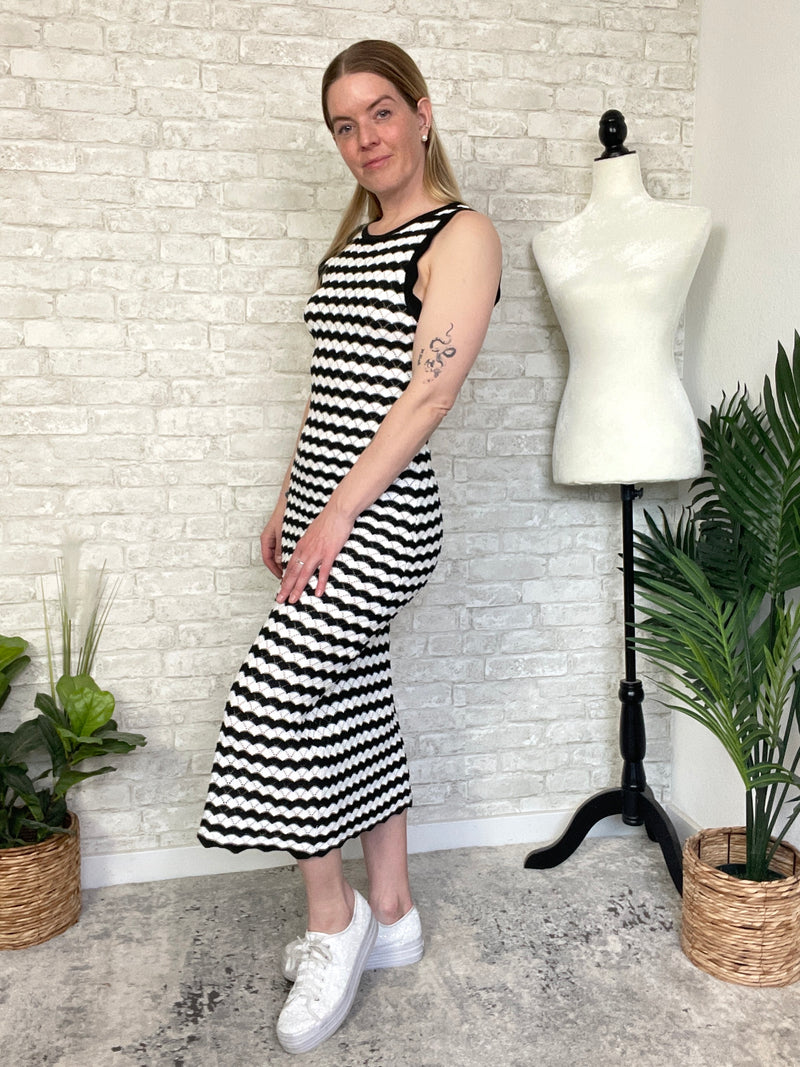 Neive B+W Knit Dress