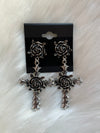 Anastasia Dark Rose Earring