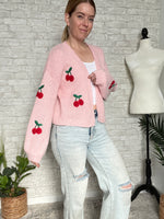 Cherries Jubilee Sweater Pink