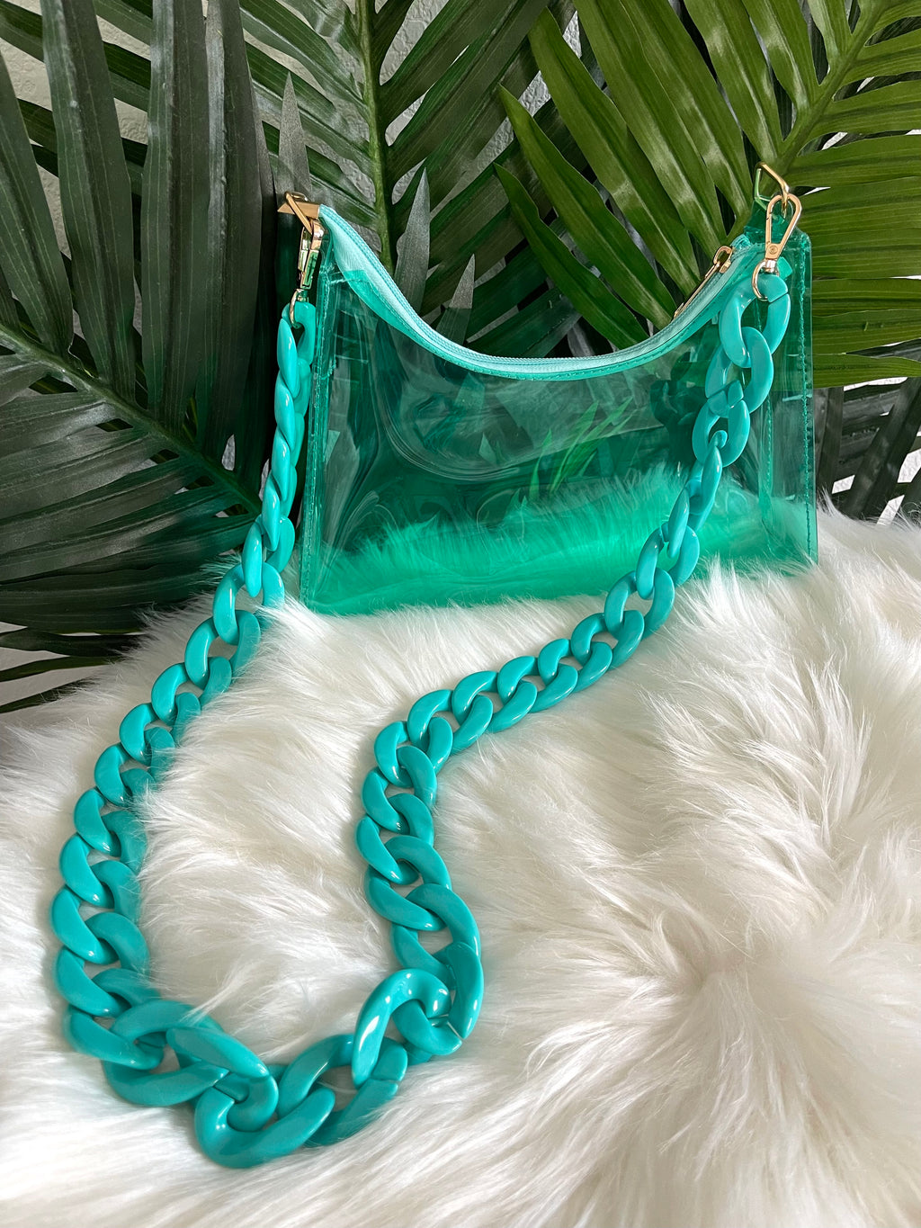 Festival Clear bag - Teal