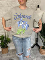 Colorado Columbine T-Shirt Sage Green