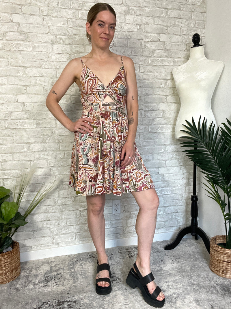 Mirabelle Twist Sun Dress - Western Print