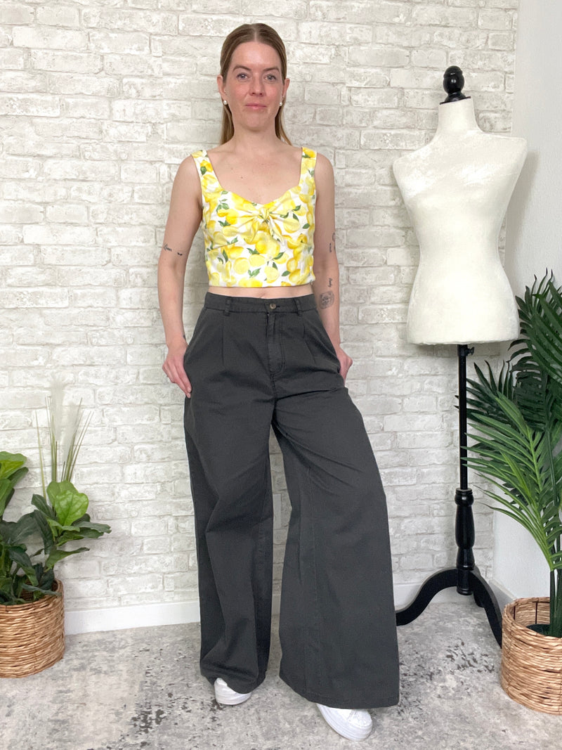 Ostra Wide-Leg Trouser Black