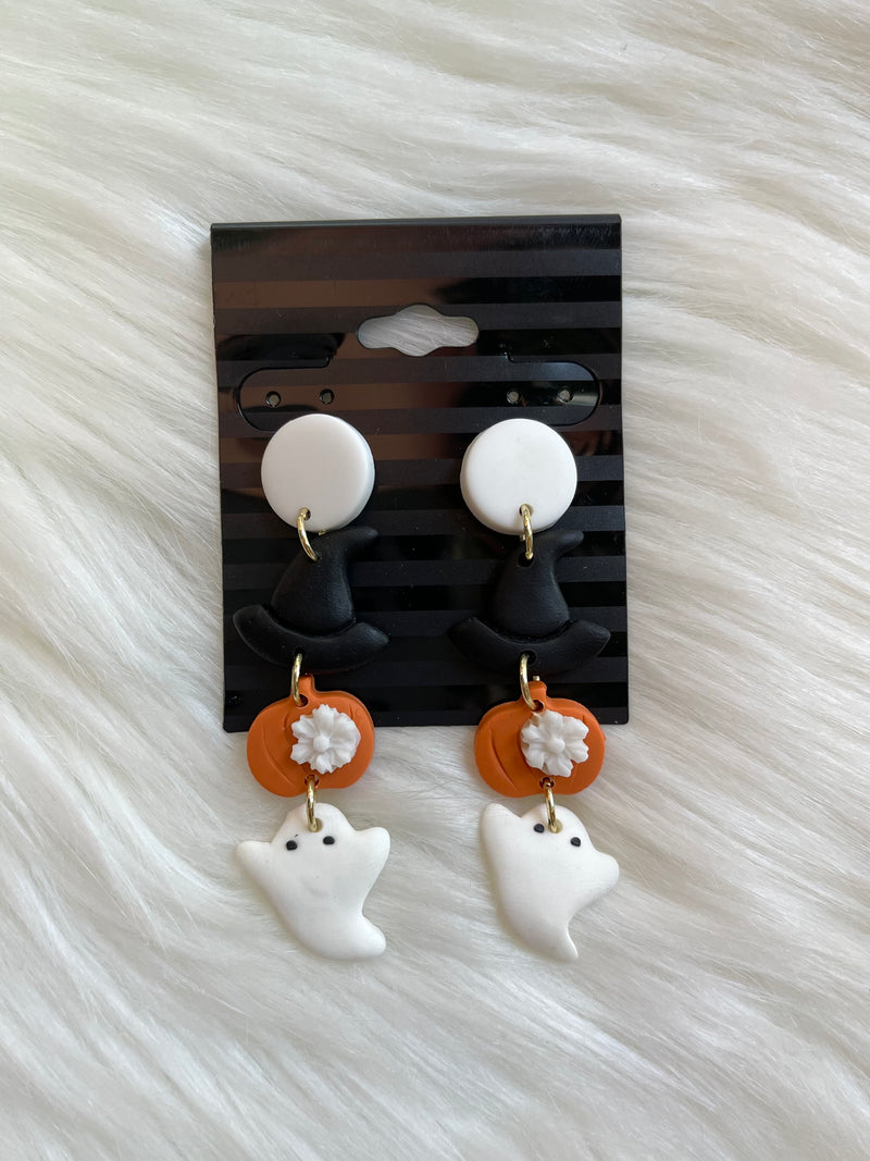 Clay Halloween Drop Earring