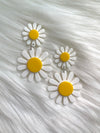 Double Daisy Acrylic Earrings