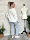 Lovely Heart Super Soft White Sweater