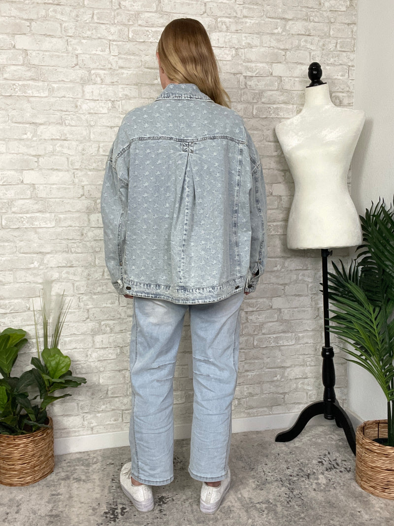 Mini Daisy Chambray Denim Jacket