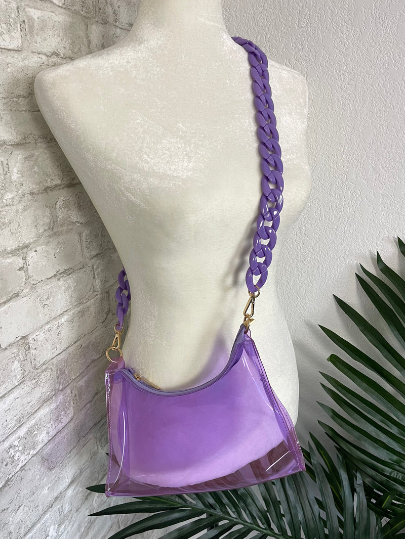 Festival Clear bag - Purple