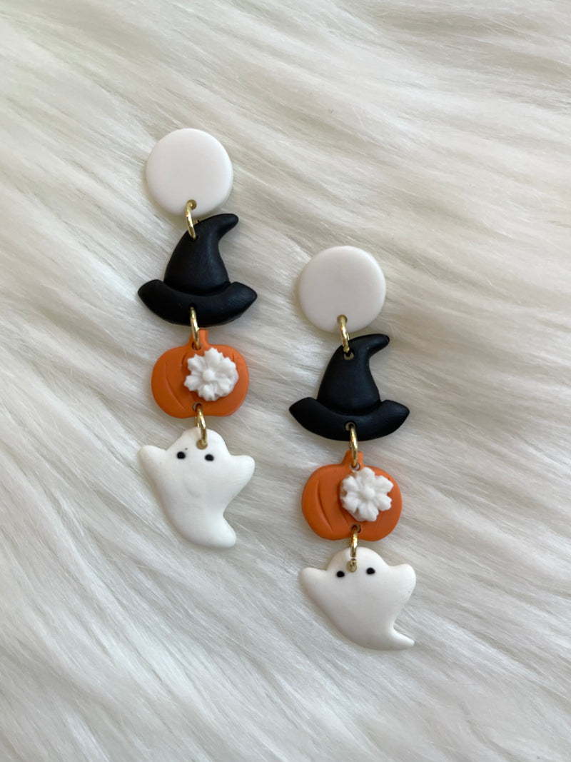 Clay Halloween Drop Earring