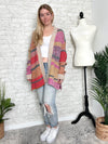 Phoebe Coral+Pink Cardigan