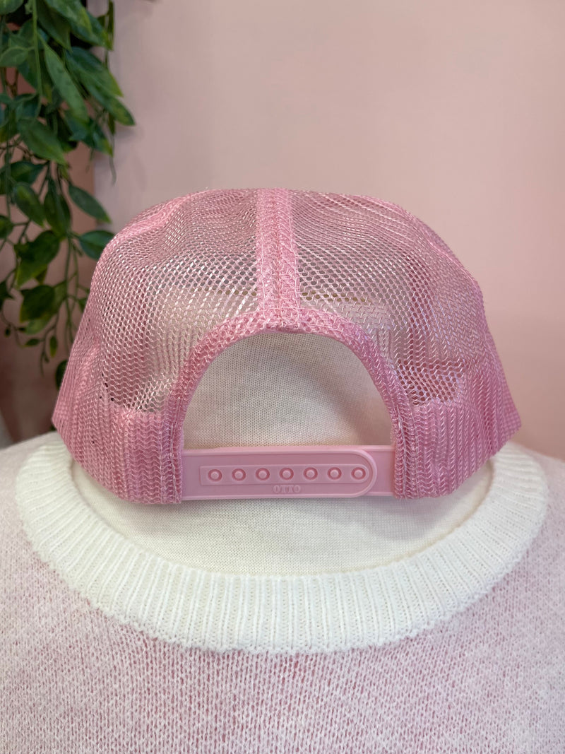 Best Ex-Girlfriend Trucker Hat Pink/White