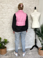 Bubble Gum Pink Cropped Vest