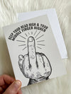 Middle Finger Higher Card