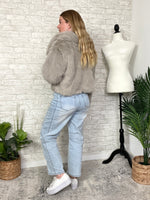 Blythe Faux Fur Jacket Tan