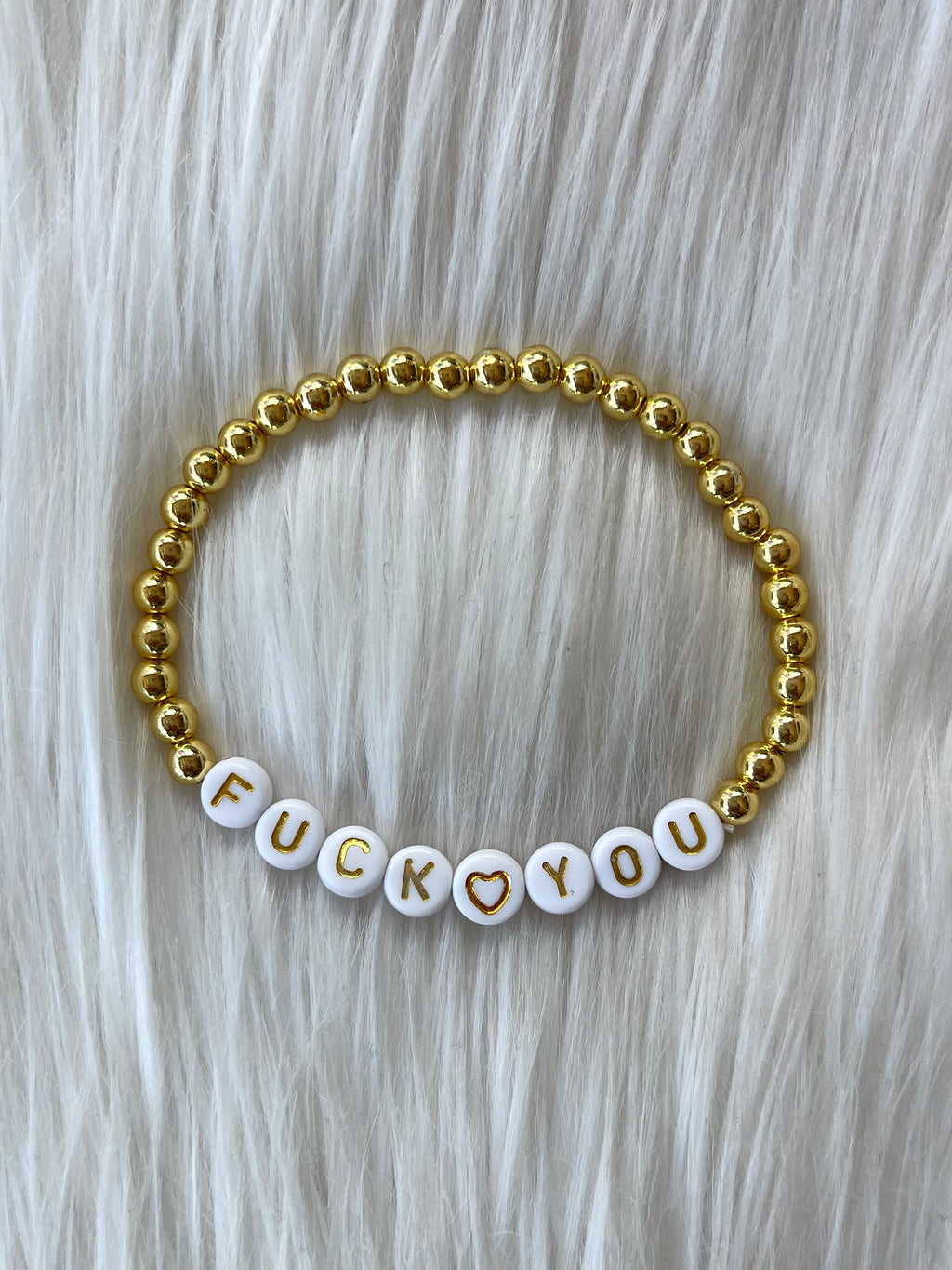 Gold Fill Fuck You Bracelet