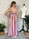 Megan Colorful Stripe Maxi Dress