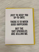 Shit Sprinkles Card