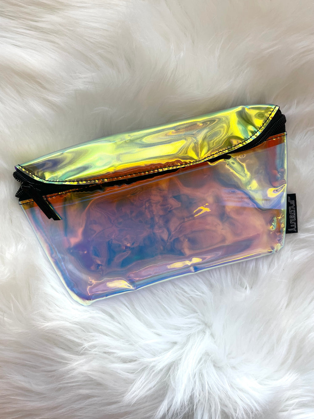 Fydelity Fanny Pack - Clear Cosmic Rainbow