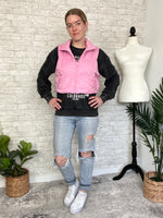 Bubble Gum Pink Cropped Vest