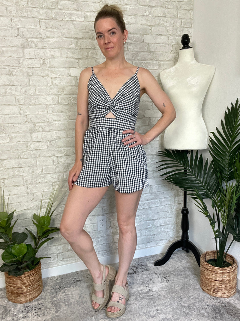 Pamela Gingham Romper