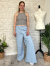 Ostra Wide-Leg Trouser Baby Blue