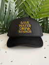 Drink Margs Trucker Hat Black