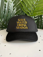 Drink Margs Trucker Hat Black