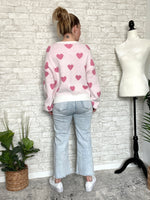 Sweet Pink Hearts Sweater