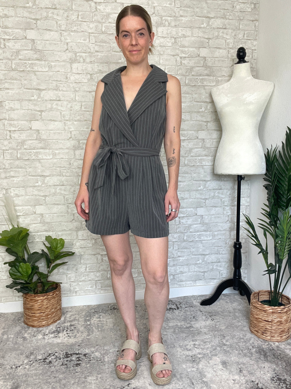 Celia Pinstripe Jumpsuit