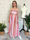 Megan Colorful Stripe Maxi Dress