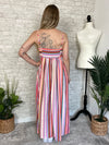 Megan Colorful Stripe Maxi Dress