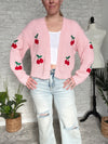 Cherries Jubilee Sweater Pink