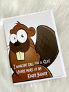 Eager Beaver Card