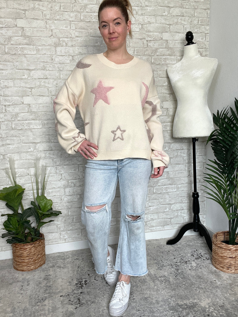 Galaxy Gazing Sweater Ivory