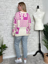 Riviera Hot Pink Floral Sweater